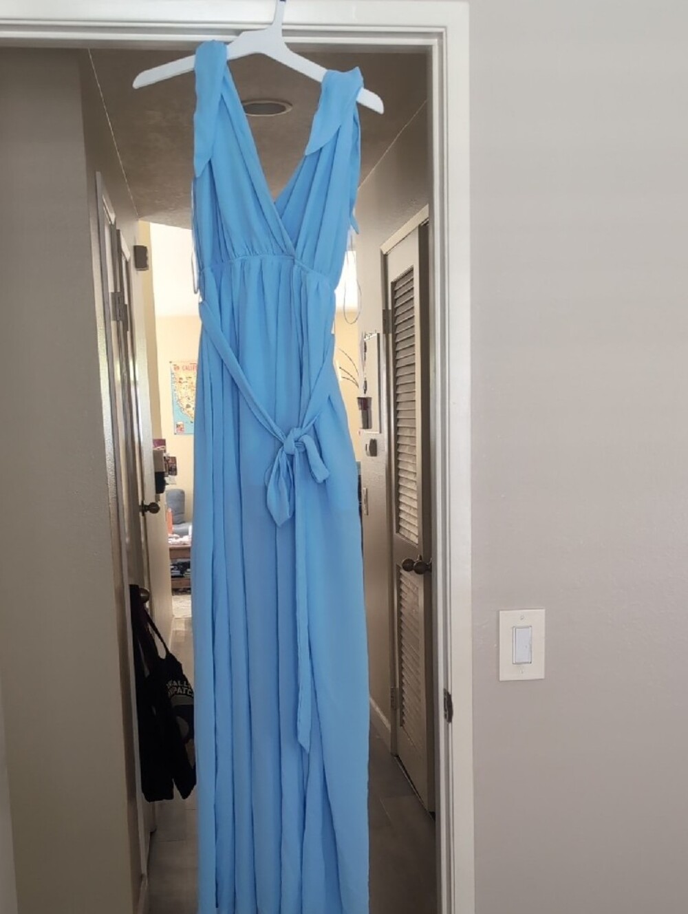 Baltic Born Light Blue Maxi Dress Tori Tie Tank